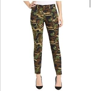 William Rast slim skinny camouflage utility jeans